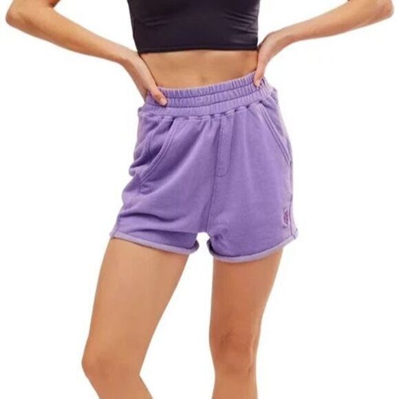 FP Movement OB1814649 Women's Sz XS Washed Super Berry Purple All Star Shorts - Picture 9 of 11